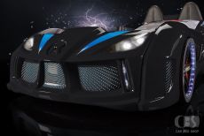 Дитяче ліжко машина MUSVENUS AUDI black 190х90 см